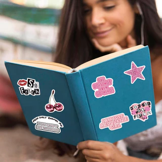 ❉ สติ๊กเกอร์ Girlhood Series 02 สีชมพู ❉ 50 ชิ้น/เซ็ต DIY แฟชั่นสติ๊กเกอร์ Doodle กันน้ํา