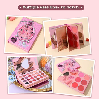 ส่งด่วน กทม สีอายแชโดว์แผ่นชิมเมอร์เนื้อแมตต์ชิมเมอร์เลื่อมหนังสือจานแต่งหน้าเวทีแต่งหน้า เป็นสมุด พบพาง่าย 048