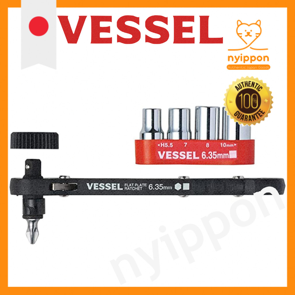 VESSEL Ratchet Screwdriver Set with Multiple Bits (Available)
