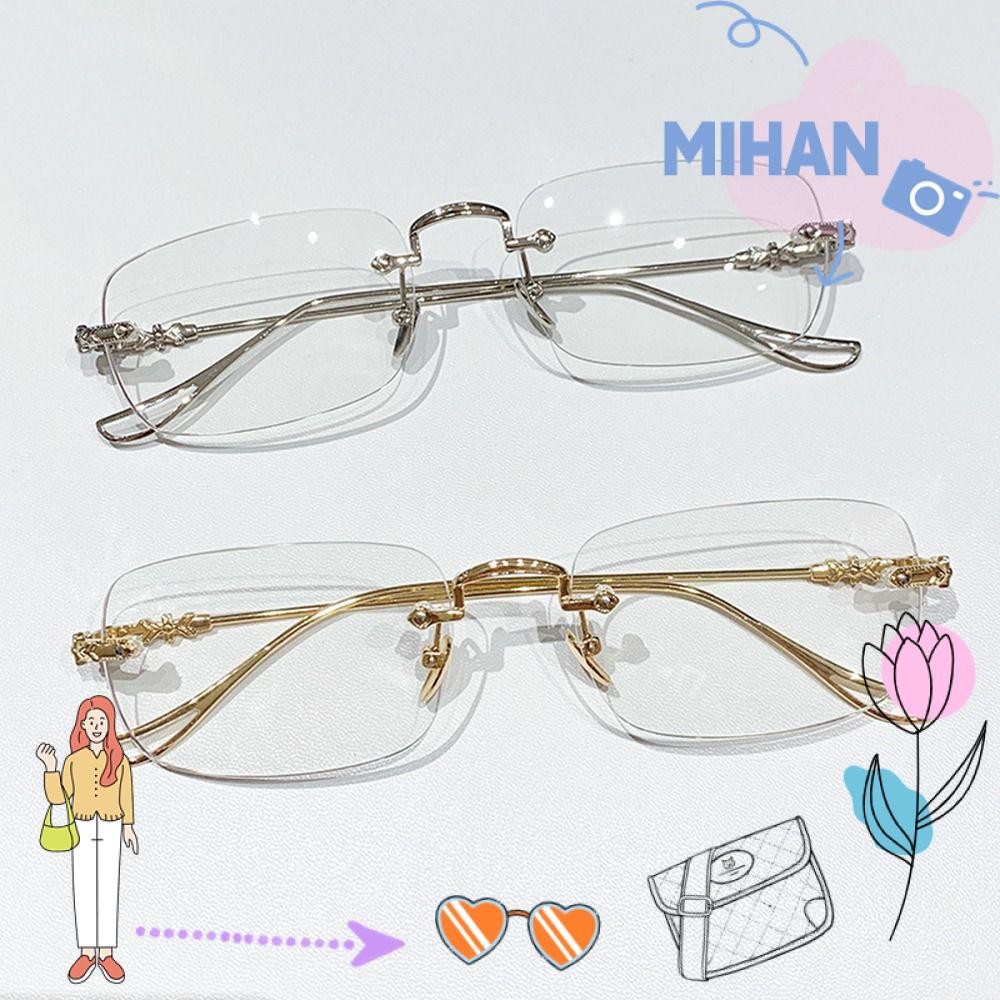Mh แว่นอ่านหนังสือป้องกันแสงสีฟ้า ทรงสี่เหลี่ยม ป้องกันดวงตาสําหรับสํานักงาน