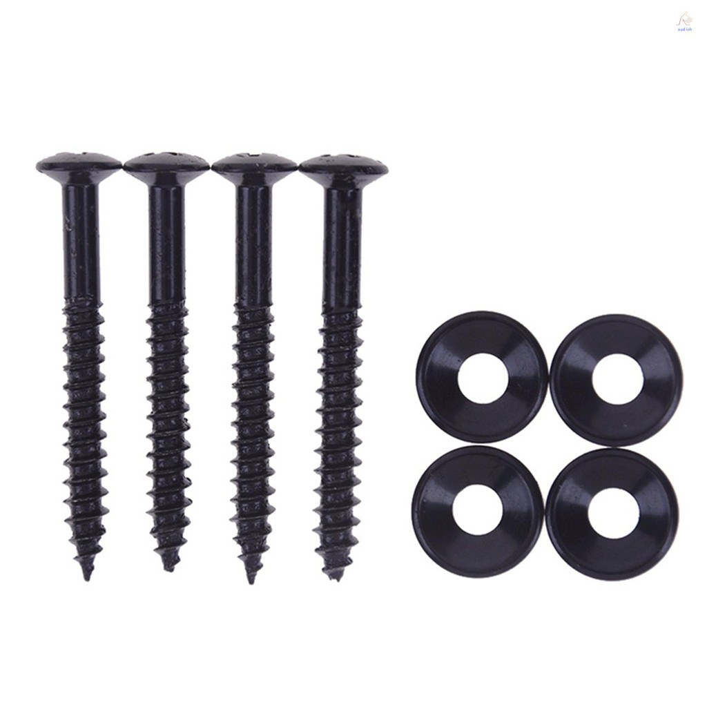 4 ชิ้นกีตาร์คอ Joint Bushings ชุดกีตาร์คอสกรูเบส Ferrules Bushings พร้อมถั่ว