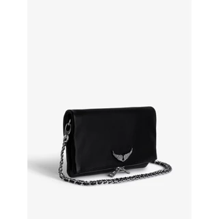 Zadig กระเป๋าสะพายหนังกล้วยผู้หญิงตกแต่งปีกกระเป๋าโซ่พร้อมซิปปก กระเป๋าปีก Voltaire