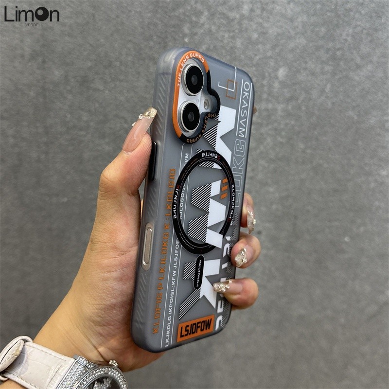 เคสฝ้าแบบแม่เหล็กรุ่นใหม่สำหรับ Apple 16Promax/iphone15/14/13/12Pro เคสโทรศัพท์กันกระแทก