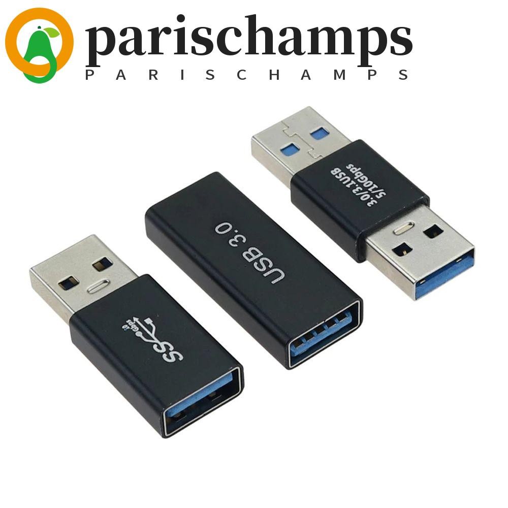Parischamps อะแดปเตอร์ Type C สากลคุณภาพสูง Type C ชายกับชาย USB 3.0 ชายกับชายอะแดปเตอร์สายเคเบิลต่อขยายอะแดปเตอร์ Super Speed USB-C อะแดปเตอร์ชาร์จ