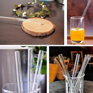 Creamy 10 ชิ้น 200 มิลลิเมตรหลอดโปร่งใส OD 7 มิลลิเมตร 1 มิลลิเมตรหนาผนัง Borosilicate แก้วเป่าหลอด Lab