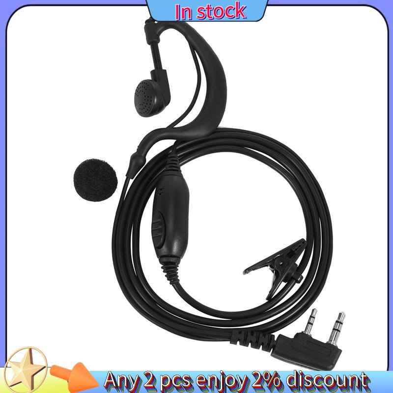 ในสต็อก-ความปลอดภัย Earhanger ชุดหูฟังหูฟังสําหรับ Kenwood วิทยุสีดํา
