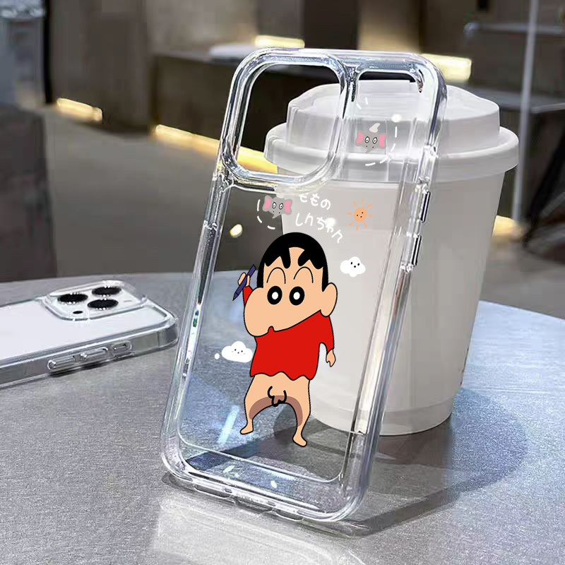 TPU ปุ่มชุบไฟฟ้า🔥 เคสไอโฟน นิ่มกันกระแทก เคสโทรศัพท์ iPhone 11 12 13 14 15 Pro Max XR XS X 7 8Pซนเล็กๆน้อยๆใหม่