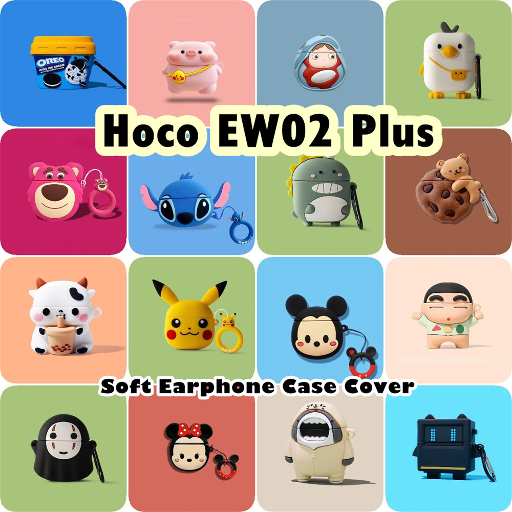 สําหรับ Hoco EW02 Plus Case Super Cool การ์ตูนซิลิโคนอ่อนนุ่มหูฟังกรณีปลอก NO.1