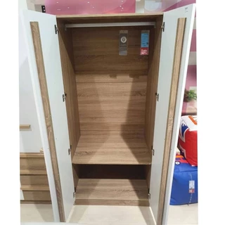 Koncept Furniture ตู้เสื้อผ้าบานเปิด 80 ซม. รุ่น Hanz สีไม้อ่อน (80x60x180 ซม.) แบรนด์ KONCEPT FURNITURE