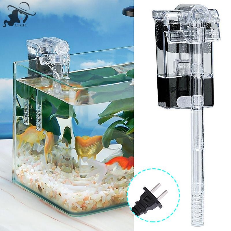 Lishu Aquarium ภายนอกแขวนกรอง Mini กรองปลาอินเทอร์เฟซ 2.5W Flow 250 H/L สําหรับปลา s Aquarium ด้านล่าง 30 ซม.th