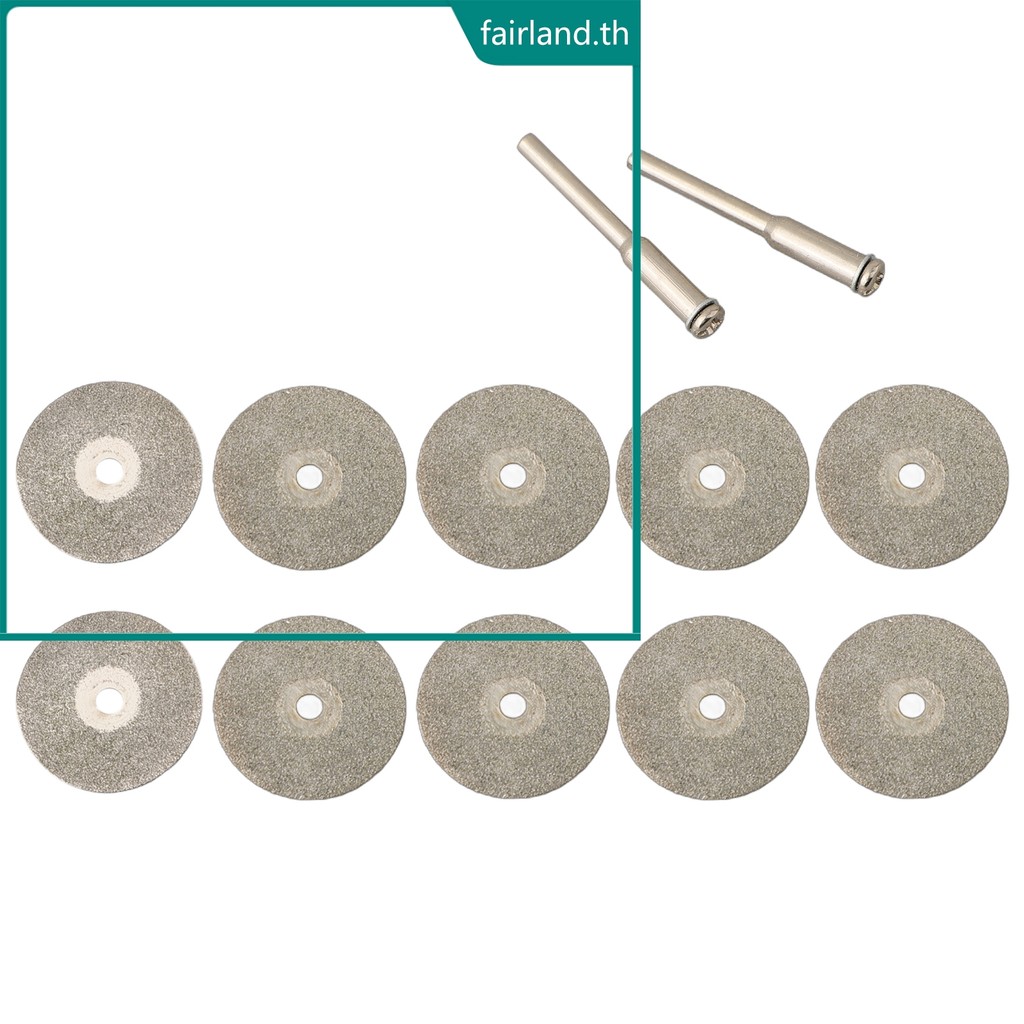 [FAIRLAND-TH] แผ่นตัด 22 มม. 10 ชิ้น Off Mini Diamond Saw Blade เจาะเครื่องมือโรตารี่
