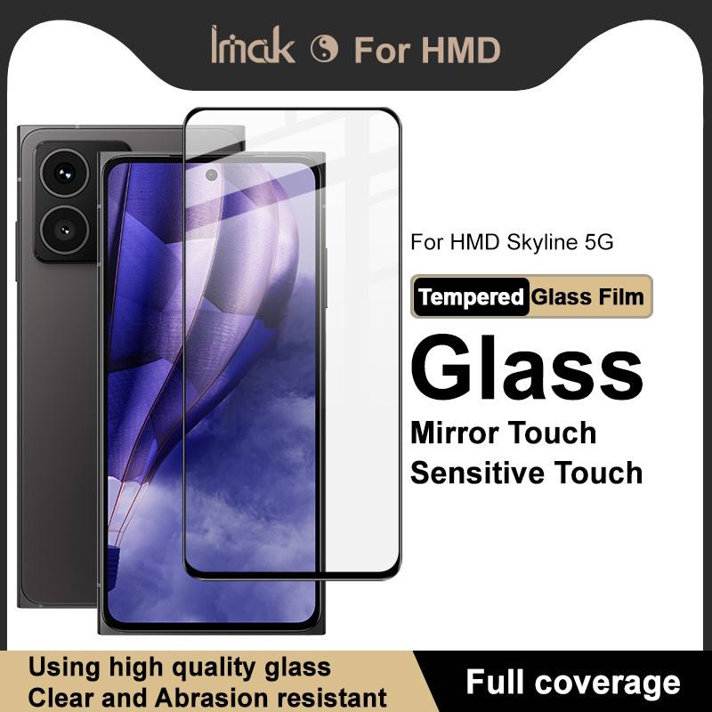 Imak HMD Skyline 5G กระจกนิรภัยเต็มกาวฝาครอบปกป้องหน้าจอฟิล์มป้องกัน
