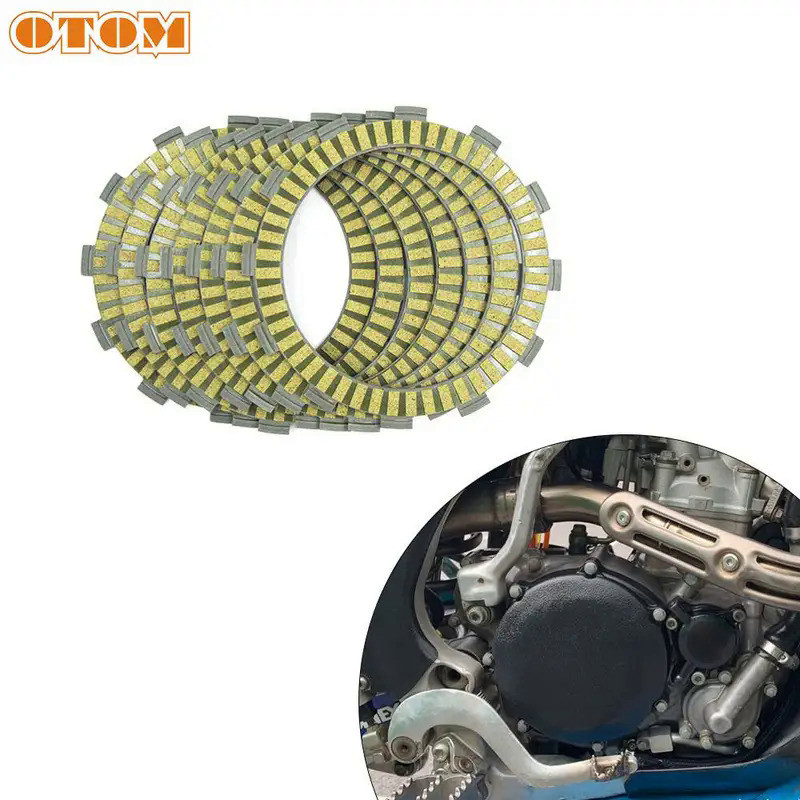 Mo OTOM 7pcs Motorcycle Friction Clutch Plates For YAMAHA YZ125 TT-R250 WR250R WR250X Motorbike Engi