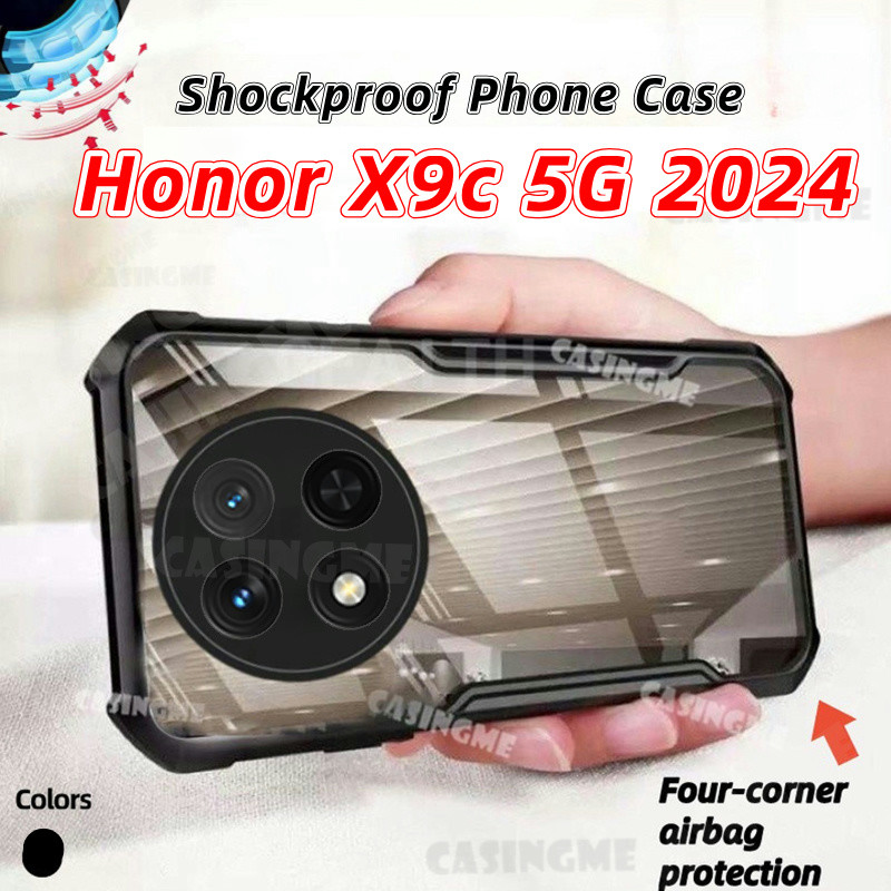 Honor X9c 5G 2024 อะคริลิคกันกระแทกสําหรับ Honor X9c HonorX9c X9 X9b X9a ABC 9c 5G 4G 2024 ถุงลมนิรภัยล้างโทรศัพท์ Cas ซิลิโคนโปร่งใสปกหลัง