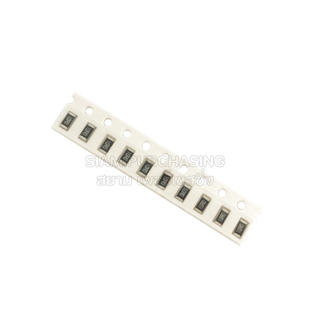 (จำนวน 10 ชิ้น) Chip Resistor รีซิสเตอร์ SMD 0603 1% 0R 22R 47R 1K 2.2K 4.7K 10K 47K 100K YAGEO ราคา ถูกที่สุด ดีลบีเคเค แกลเลอรีภาพที่ 2