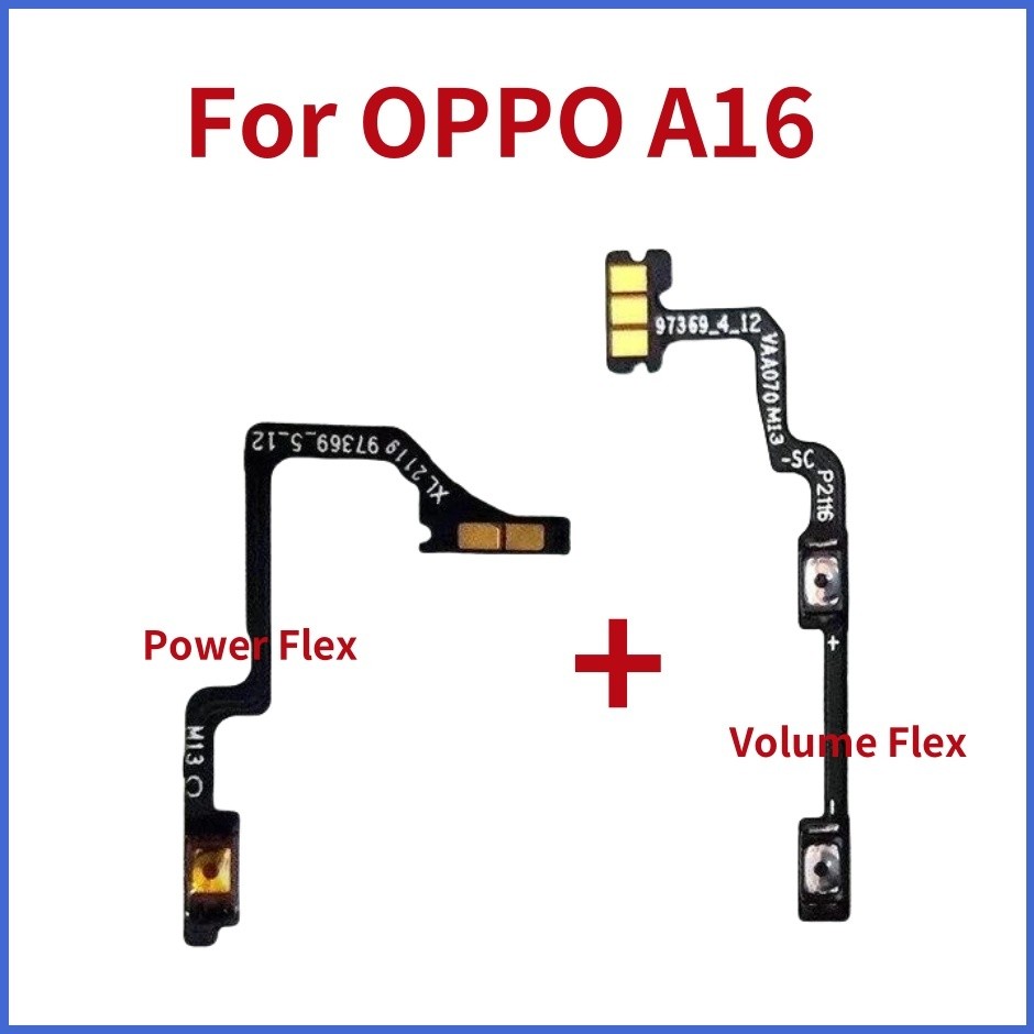 ปุ่มปรับระดับเสียงไฟ A16 ด้านหลัง Flex สําหรับ Oppo A16S A54S บนปุ่มปิดด้านข้าง Flex สายริบบิ้น ราคา ถูกที่สุด ดีลบีเคเค แกลเลอรีภาพที่ 2