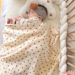 AIKOKY ผ้าเช็ดตัวเด็กใยไผ่ ผ้าห่มเด็ก ผ้าฝ้ายแท้ ห่อตัวเด็ก นุ่มและสบาย