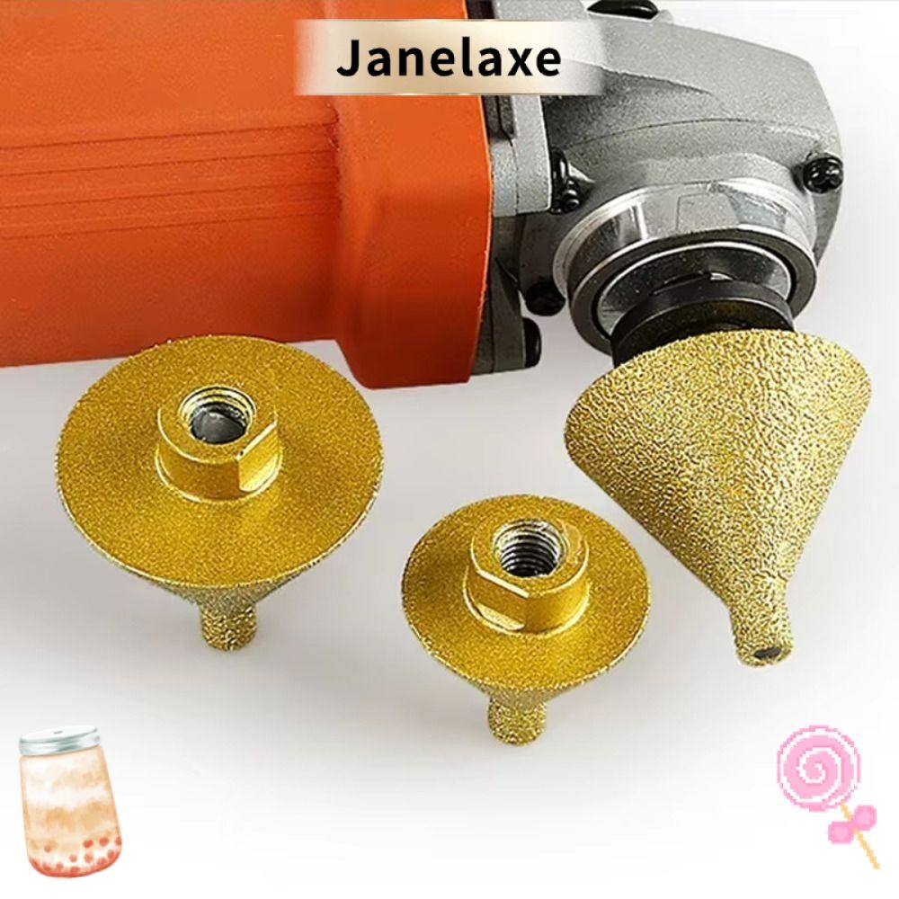 Janelaxe932 เพชร Beveling Chamfer Bit, M10/M14 ด้ายหัวบดกระเบื้องเซรามิครูเปิด, 38/50 มม.กรวยคุณภาพสูง Chamfering เจาะ Bit