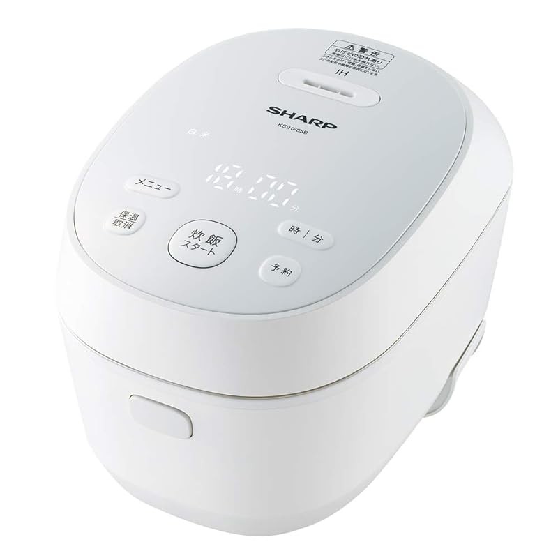 Sharp หม้อหุงข้าว Ih 3 ถ้วย Plainly Masterful ควบคุมความร้อน สีขาว Ks-Hf05B-W

