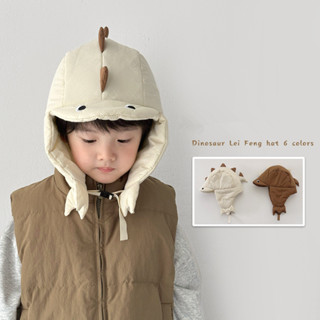 เด็ก เล่ย ฮ หมวกเกาหลีน่ารักไดโนเสาร์ฤดูหนาวที่อบอุ่นกลางแจ้…