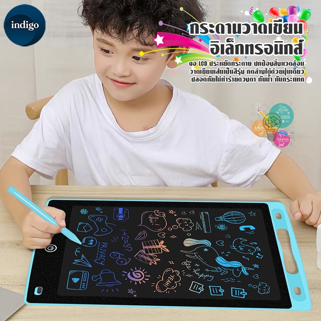 (แถมฟรี ปากกา) กระดานเขียนลบได้ 16/ 8.5 นิ้ว จอสี ใหม่ LCD Writing Tablet ให้คุณหนูๆฝึกขีดเขียน