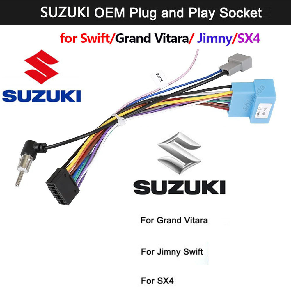 รถ Android Player อะแดปเตอร์ขั้วต่อ MP5 เครื่องเล่นอุปกรณ์เสริมสําหรับ Swift/Grand Vitara/ Jimny/SX4