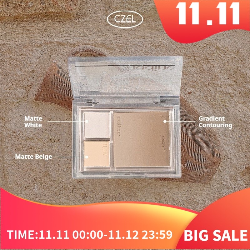 CZEL Contouring Palette Three-Dimensional Highlight Contouring Powder Palette Multi-Function Palette