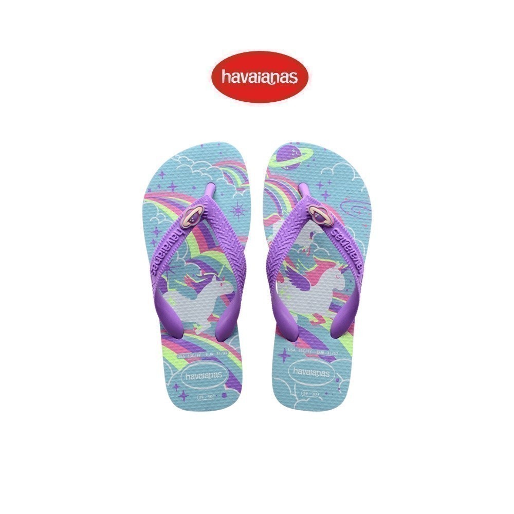 HAVAIANAS รองเท้าแตะเด็ก Kids Fantasy Flip Flops Blue Water 41034052404K_F3BLXX