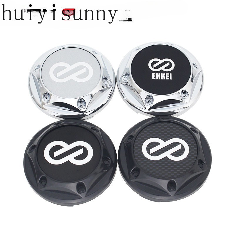 Hys 4 ชิ้น 68 มิลลิเมตรญี่ปุ่นแข่ง enkei ล้อกลางหมวก enkei เครื่องหมายสติกเกอร์ฝาครอบล้อฝาครอบดุมสํา
