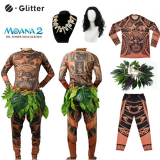 ภาพยนตร์โมอาน่า2เมาเครื่องแต่งกายสําหรับผู้ใหญ่ผู้ชายแขนยาว …