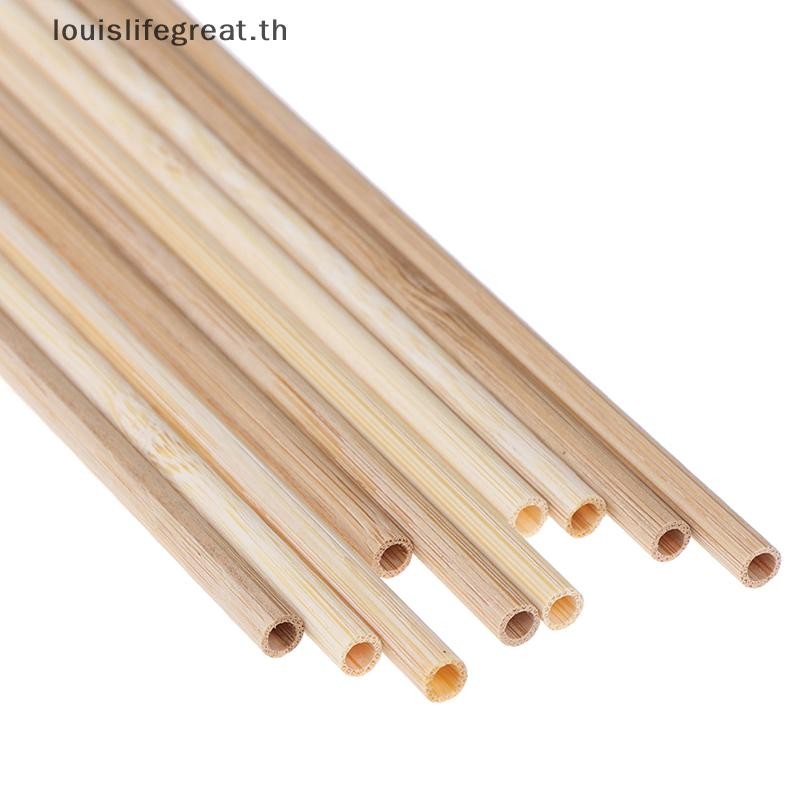 Louislifegreat หลอดดื่มไม้ไผ่ 5 ชิ้นเป็นมิตรกับสิ่งแวดล้อมของใช้ในครัวเรือนหลอดใหม่ - รูปที่ 4