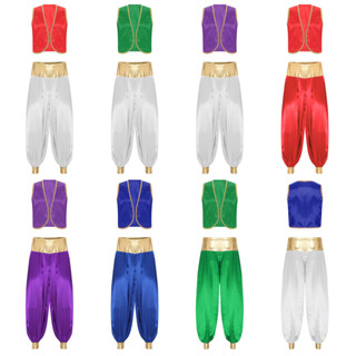 Rswnyirn บุรุษฮาโลวีนอาหรับเจ้าชายคราบเสื้อกั๊กเสื้อกั๊กอินเ…