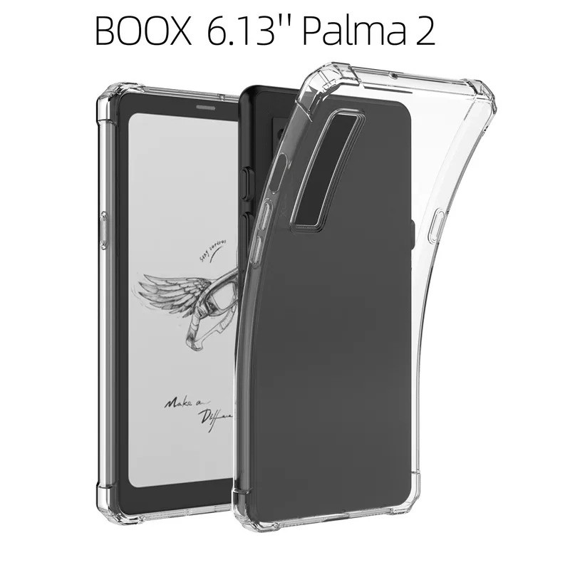 2024เปิดตัวซิลิคอนกรณีที่ชัดเจนสำหรับ6.13นิ้ว BOOX Palma 2มือถือ epaper-น้ำหนักเบา TPU ใสยืดหยุ่นนุ่มปกหลัง
