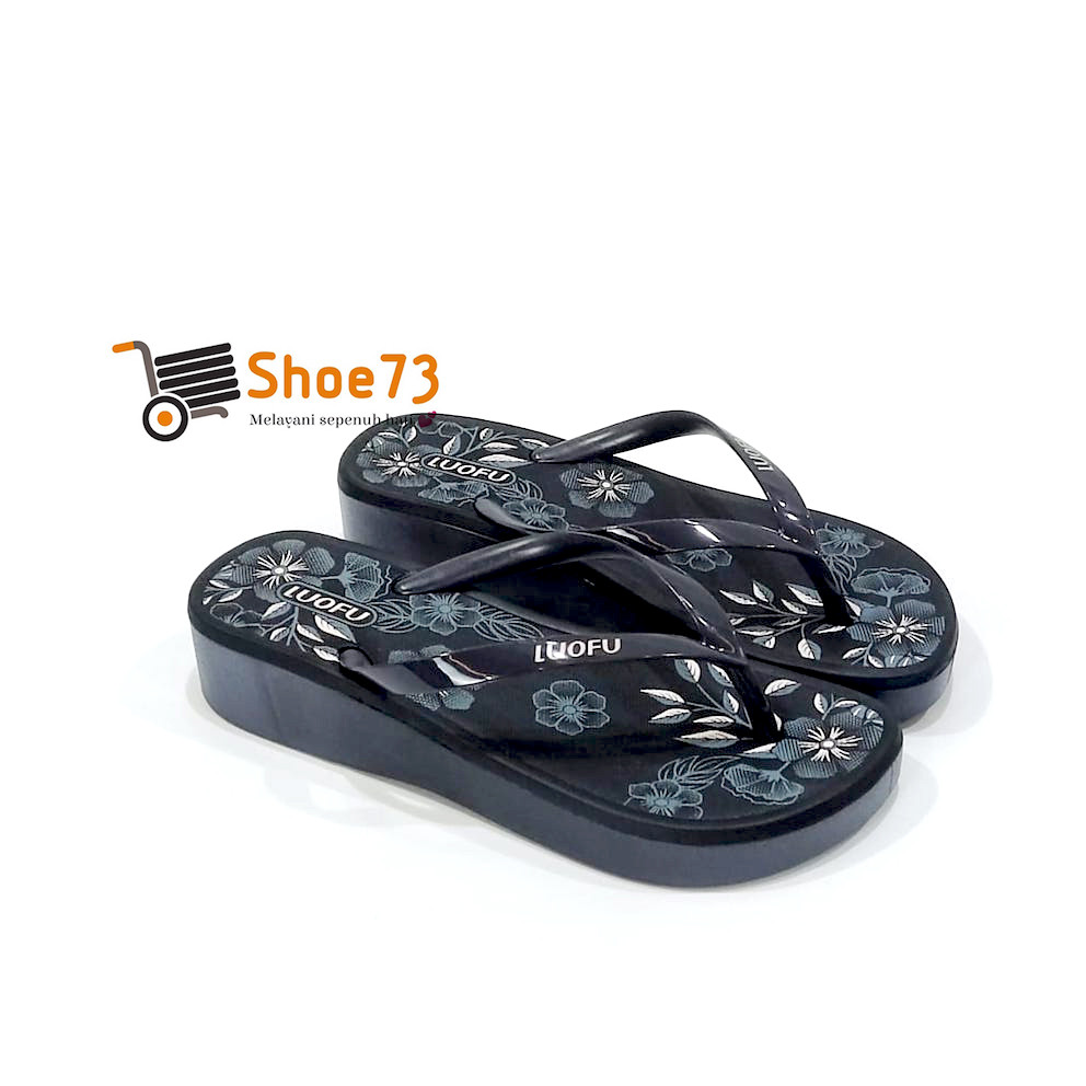 LUOFU F 2268 – BRE07 SIZE 36-40 ORIGINAL l รองเท้าแตะส้นเตารีดผู้หญิงเยลลี่ l รองเท้าแตะเด็กผู้หญิงกันลื่นแบบนุ่ม ราคา ถูกที่สุด ดีลบีเคเค แกลเลอรีภาพที่ 8