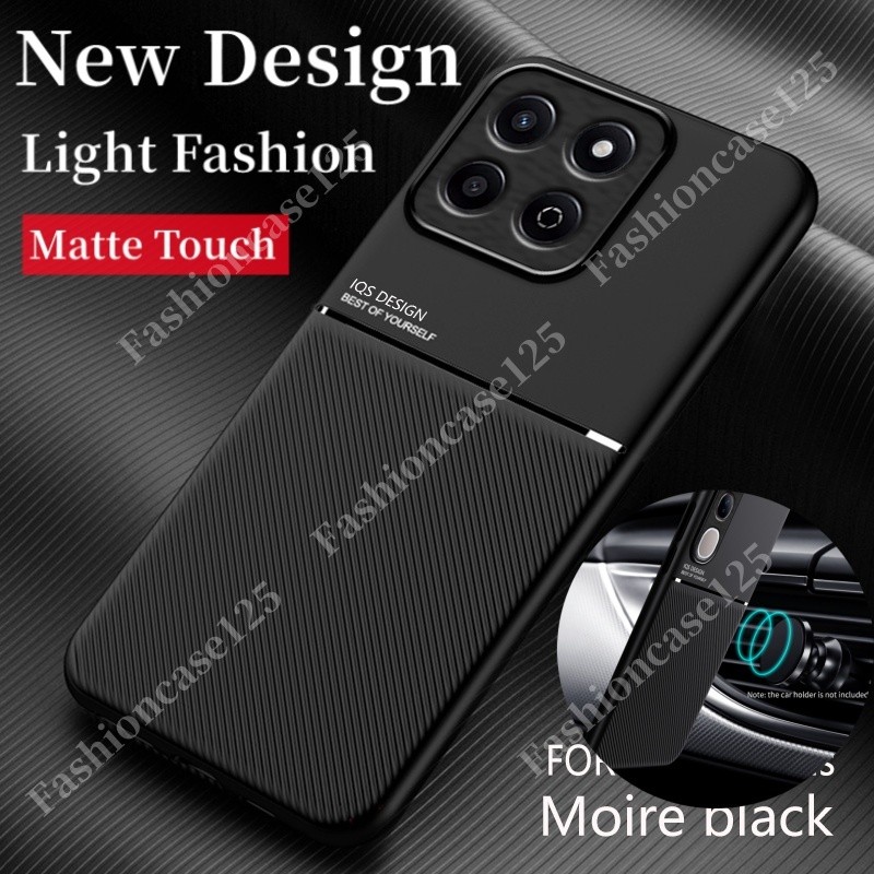 Honor X7c 4G 2024 สําหรับ Honor 200 สมาร์ท 5G X7 C HonorX7c 4G 2024 หนังนุ่ม TPU ซิลิโคนโทรศัพท์ปลอกฝาหลังกันกระแทกกันชนสีทึบผู้ถือรถสนับสนุน