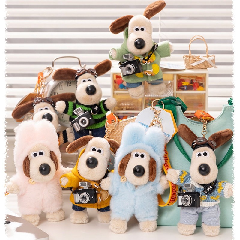Funtoys Master Dog Pendant Creative Plush อุปกรณ์ตกแต่ง |พวงกุญแจ/กระเป๋าจี้น่ารัก
