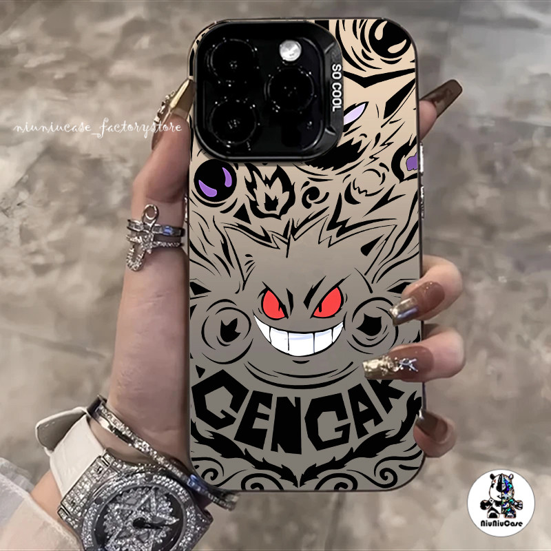 เคสไอโฟน โปเกมอน Gengar กรณีโทรศัพท์ซิลิโคนคุณภาพสูง For iPhone 16 15 14 13 12 11 Pro max XS MAX XS XR X 7P 8Plus เคส