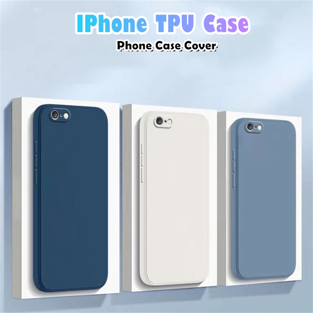 Exclusivefor IPhone 16 15 14 13 12 11 XS XR 6/7/8Plus 5/6/7/8S ฝาครอบซิลิโคนเต็มรูปแบบคลาสสิกสีทึบเคสโทรศัพท์คราบทน Camellia สีแดง