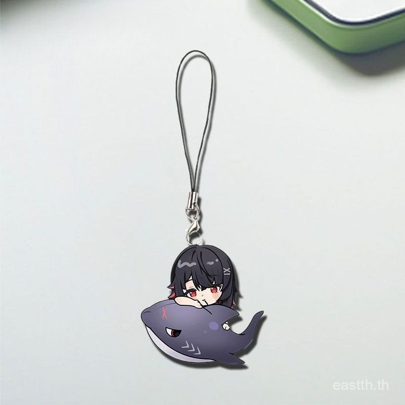 [จี้] ที่ห้อยโทรศัพท์มือถือของตกแต่งสาวฉลามน่ารักเครื่องประดับขนาดเล็กเครื่องประดับบูติก l2ch