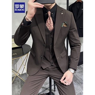 ชุดสูทผู้ชาย ชุดทางการธุรกิจ ชุดสูททรงเข้ารูประดับสูง ชุดสูท…