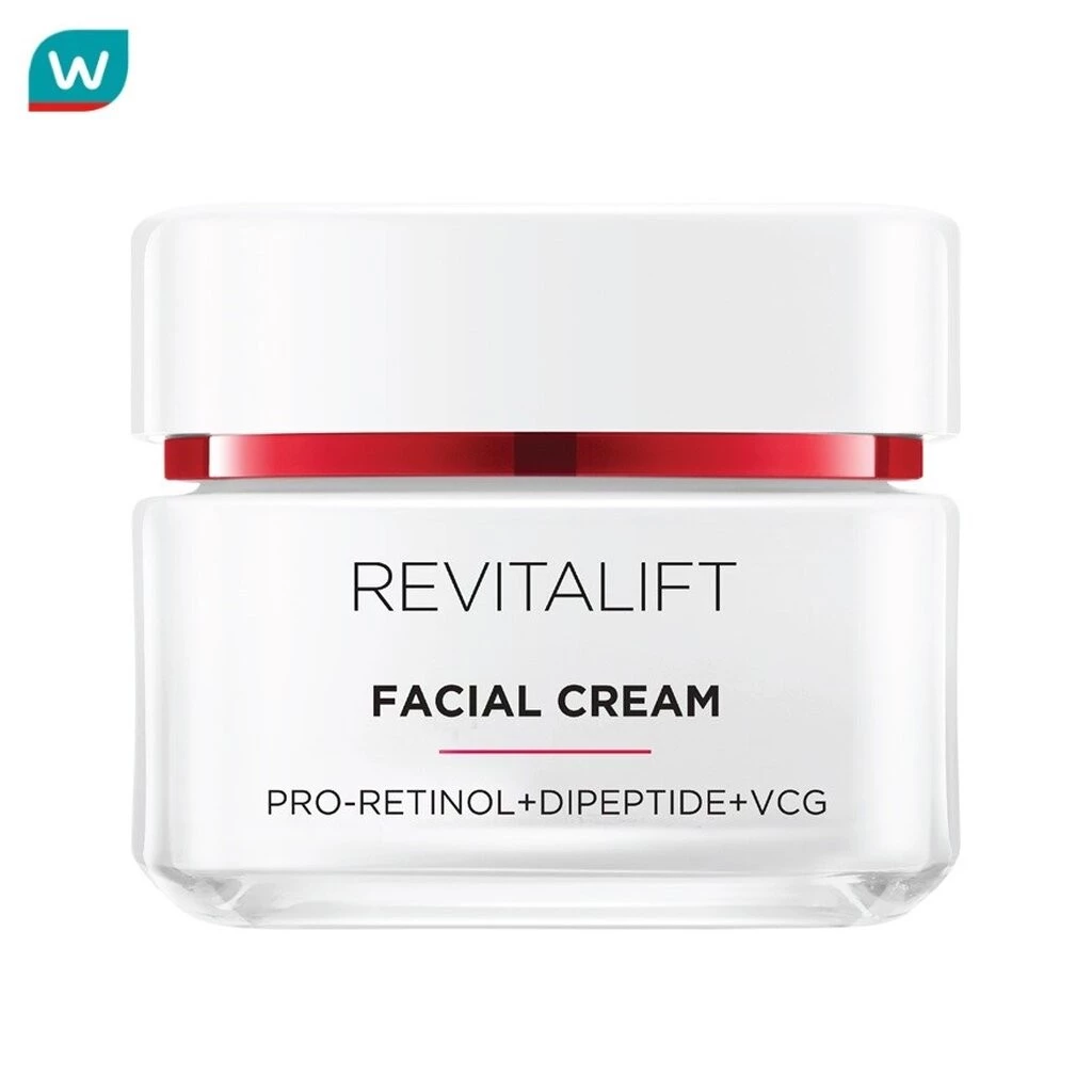 L'Oreal ลอรีอัล ปารีส รีไวทัลลิฟท์ แอดวานซ์ แอนตี้-ริงเคิล เฟิร์มมิ่ง เฟเชียล เดย์ครีม 50 มล.