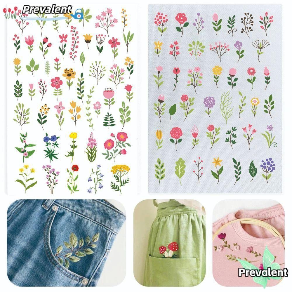 พรีวา 2แผ่นเย็บเย็บปักถักร้อยกระดาษ,ดอกไม้และมหาสมุทรออกแบบ ทําเอง กระดาษที่ละลายน้ําได้ที่มีสีสัน,อุปกรณ์เย็บผ้าที่ทําด้วยมือมือเย็บงานฝีมือมือจั