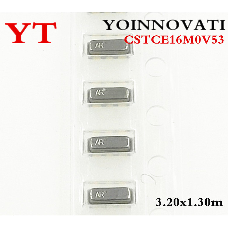 10 ชิ้น/ล็อต CSTCE16M0V53 CSTCE16M0V53-R0 Original เซรามิค Resonators SMD 16MHZ CSTCE16M0V53-RO 3.20