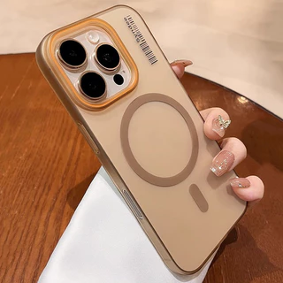 สําหรับ Realme 15 14 Pro Plus 14 Pro+ 15T GT 7T 7 Pro P3 Pro เคสโทรศัพท์แม่เหล็กเคลือบโปร่งแสงบางเฉียบกันกระแทกซิลิโคนแข็ง