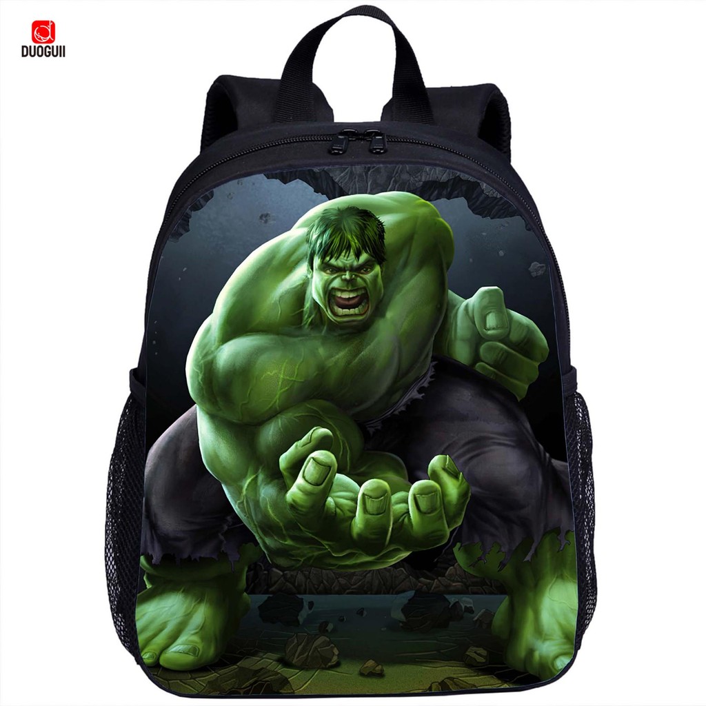 กระเป๋าเป้สะพายหลัง HULK Cartoon Kids School Bag Lightweight Comfort Bagpack