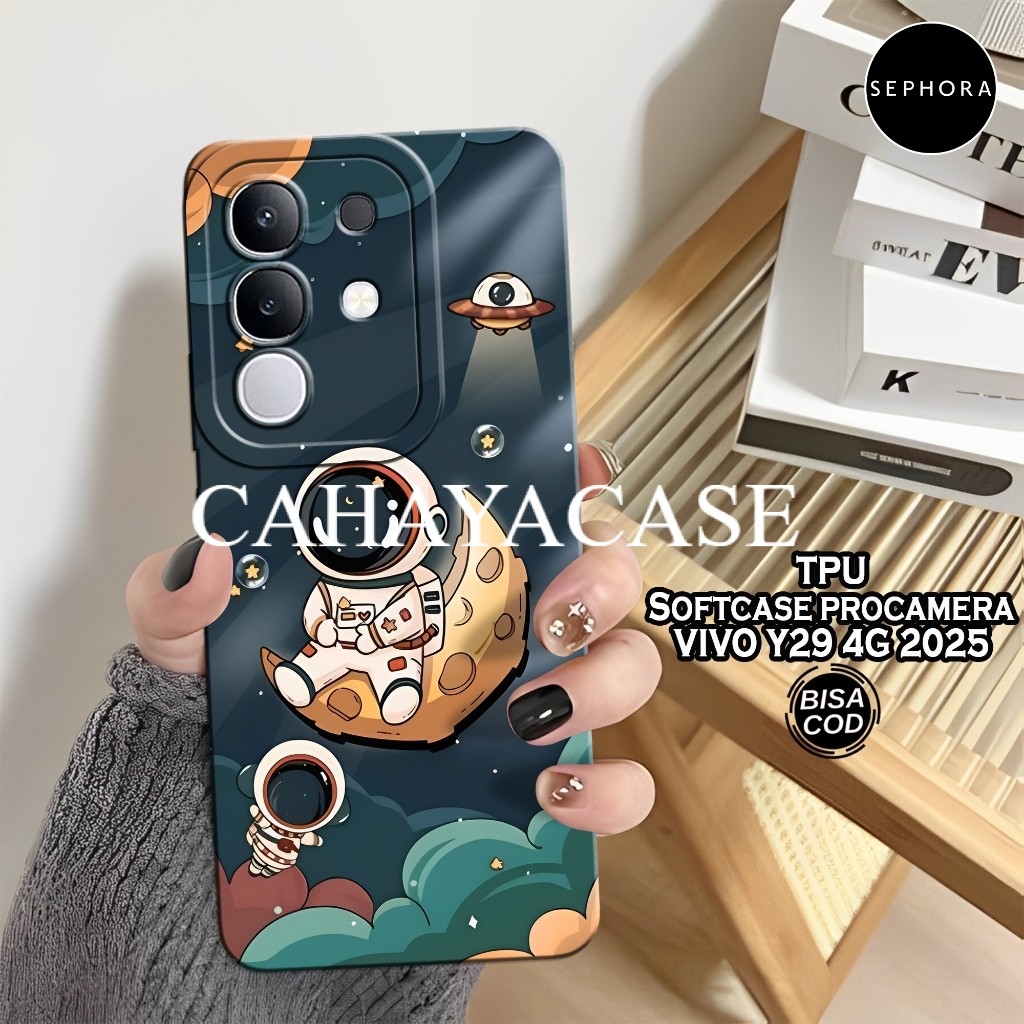 HP เคส VIVO Y29 4G 2025 ใหม่ล่าสุด - เคสแฟชั่น - เคส VIVO Y29 4G 2025 Softcase - เคสกล้อง Pro - เคส 
