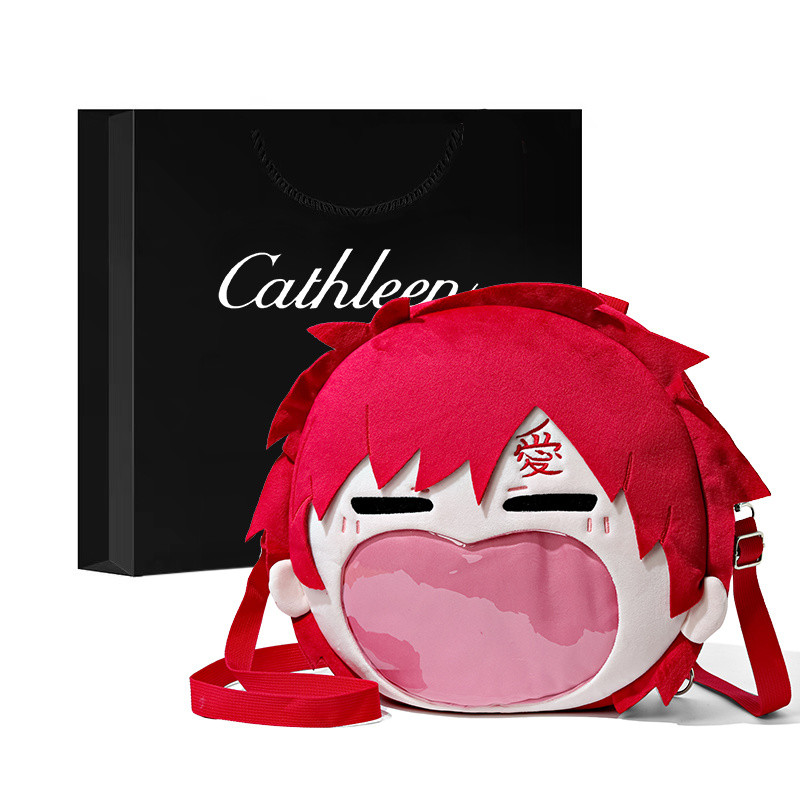 กระเป๋าเป้สะพายข้างหนังแกะ Gaara ความจุมาก เหมาะสำหรับนักเรียนและใช้งานทั่วไป