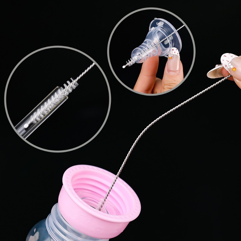 1/3/5ชิ้นดื่มฟางแปรงทําความสะอาด-ขวดจุกทําความสะอาดแปรง-ด้ามยาวแปรงผมนุ่ม-นํามาใช้ใหม่ฟางแปรง-ท่อทําความสะอาด-เครื่องมือทําความสะอาดในครั - รูปที่ 3