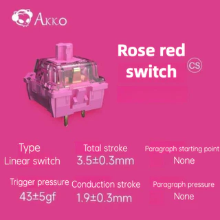 AKKO CS Series ที่กําหนดเองที่มีสีสันคีย์บอร์ดสวิทช์ Hot Swap Universal อุปกรณ์เสริม Cross ย่อหน้า Linear Touching Switch