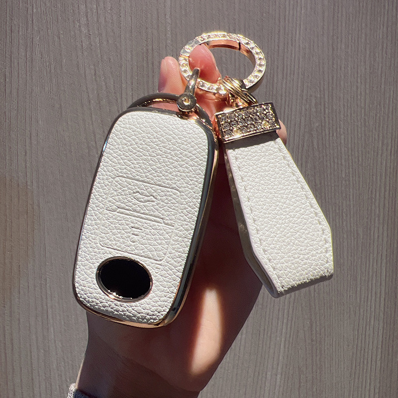 เคสกุญแจรีโมทรถยนต์ฝาครอบกุญแจรถผู ้ ถือหนัง For Toyota Yaris Cross 2023-2025 - รูปที่ 4